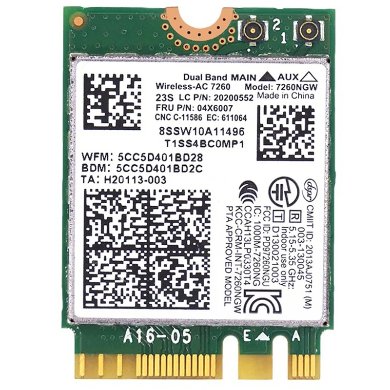 pre spoločnosť Lenovo T440 X240 Y40 Y70 Y50 7260AC Wireless Card 4,0 Bluetooth 04x6007
