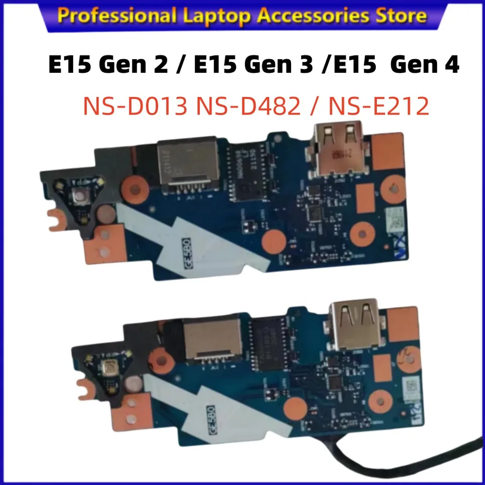 Pre spoločnosť Lenovo ThinkPad E15 Gen 2 E15 Gen 3 E15 Gen 4 Laptop USB Power Board IO Ethernet Board GE5B0 NS-D013 NS-E212 NS-D482