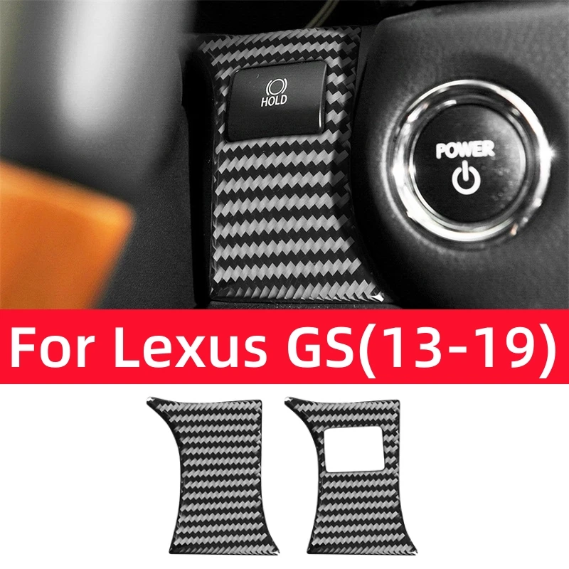 Pre spoločnosť Lexus GS 2013-2019 Vnútorné príslušenstvo vozidla uhlíkové vlákno zadržiavanie gombíkového gombíka ORICORATION ORIC ORIS STRIEDKY