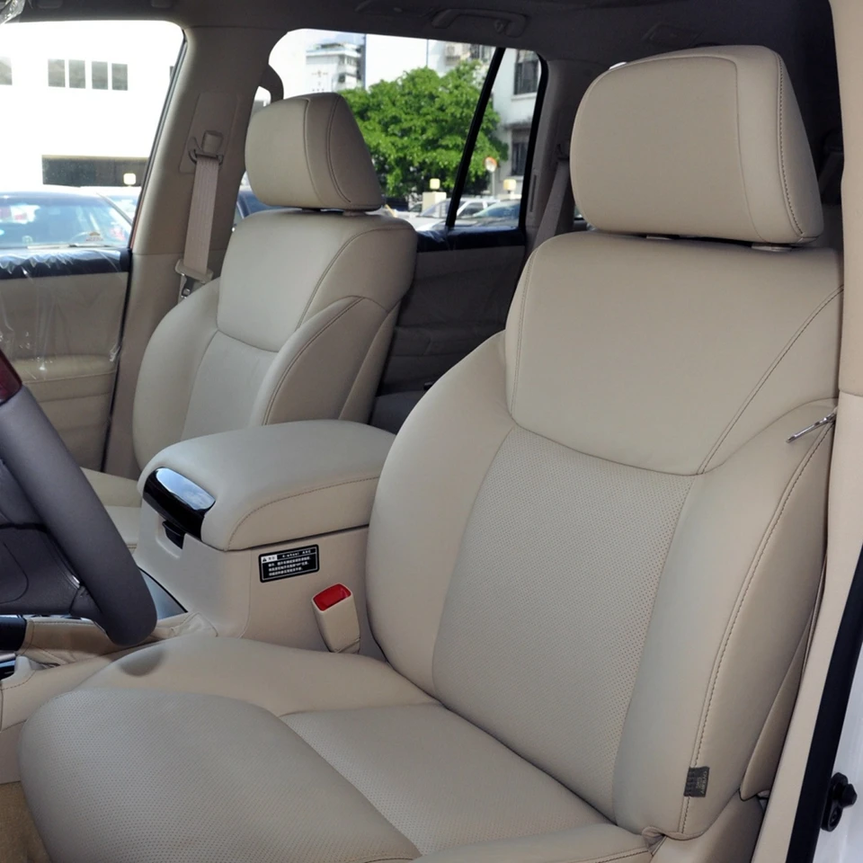 Pre spoločnosť Lexus LX 570 2009 2010 2011 2012 2013 Covery na vlastné sedadlá s fauxom nastavené na 5 sedadiel