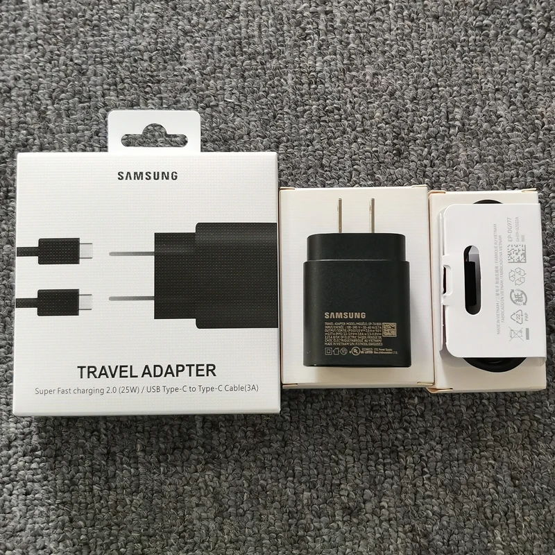 Pre spoločnosť Samsung 25W Super rýchle nabíjacie nabíjačka v USA adaptér pre Galaxy Z Flip Fold 6 5 4 3 2 S24 S23 S22 S21 S20 Poznámka 20 Ultra 10 plus
