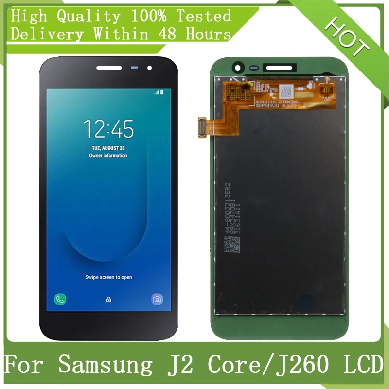 Pre spoločnosť Samsung 5 Vysoko kvalitné jadro J2 J260 J260M J260F J260G LCD Display Display Touch Screen Digitalizátor Výmena dielov