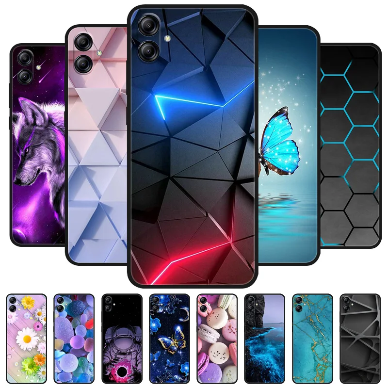Pre spoločnosť Samsung Galaxy A06 Silikónový puzdro Roztomilý vzor TPU Telefón pre Samsung Galaxy A06 A 06 SM-A065F Zadný kryt nárazníka