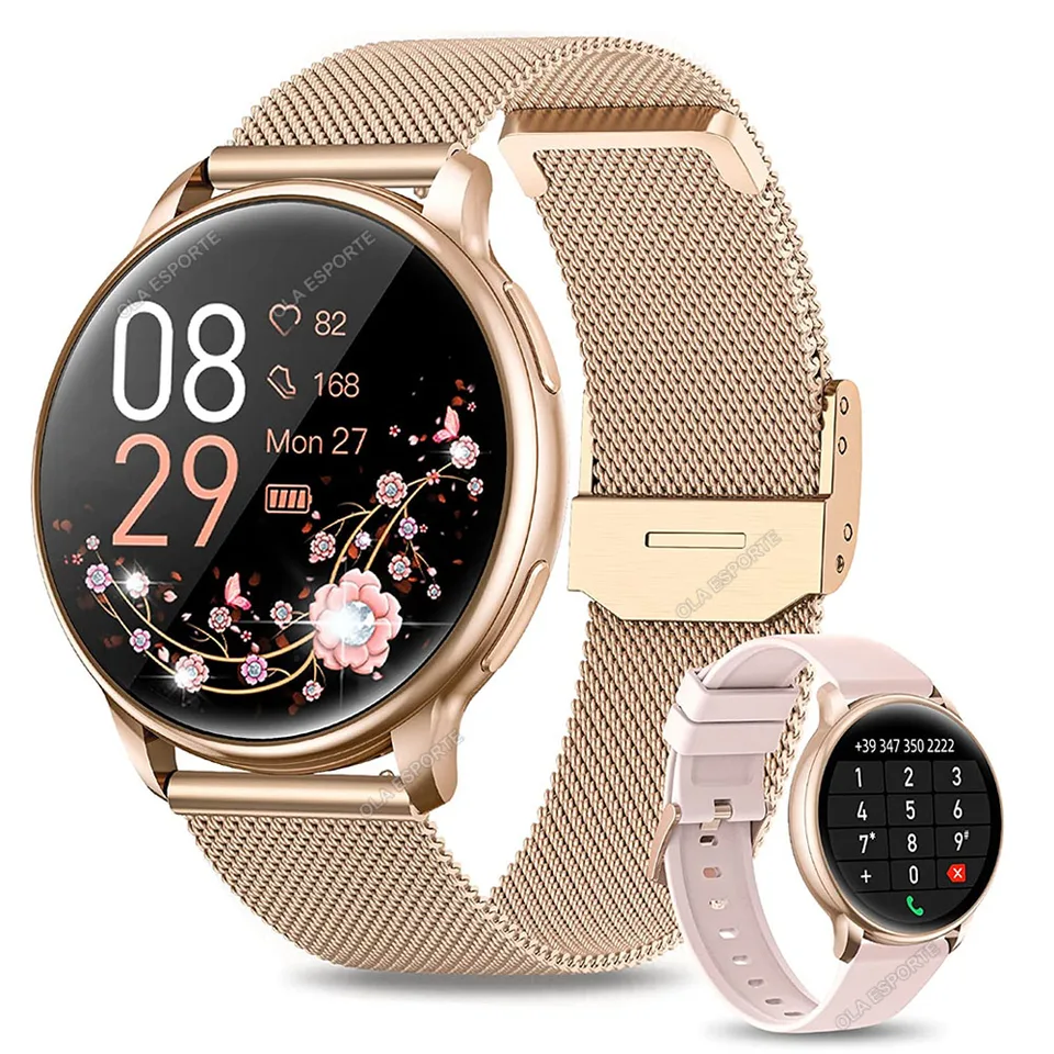 Pre spoločnosť Samsung Galaxy New GT1 Smartwatch Women HD Bluetooth Call Call Blood Tlak monitor vodotesného hlasového asistenta Smart Watch 2024