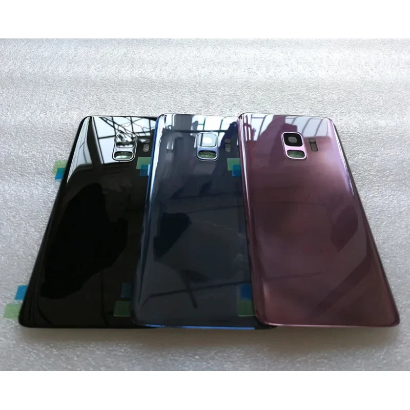 Pre spoločnosť Samsung Galaxy S9 G960F G960U G960W Zadná sklenená zadná batéria kryt šošovky objektívu