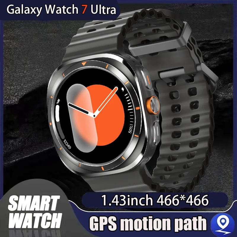 Pre spoločnosť Samsung Galaxy Watch 7 Ultra GPS NFC Compass Smart Watch Outdoor Sport Man AMOLED 466*466 Galaxy Watch 6 Modernizované smartwatch