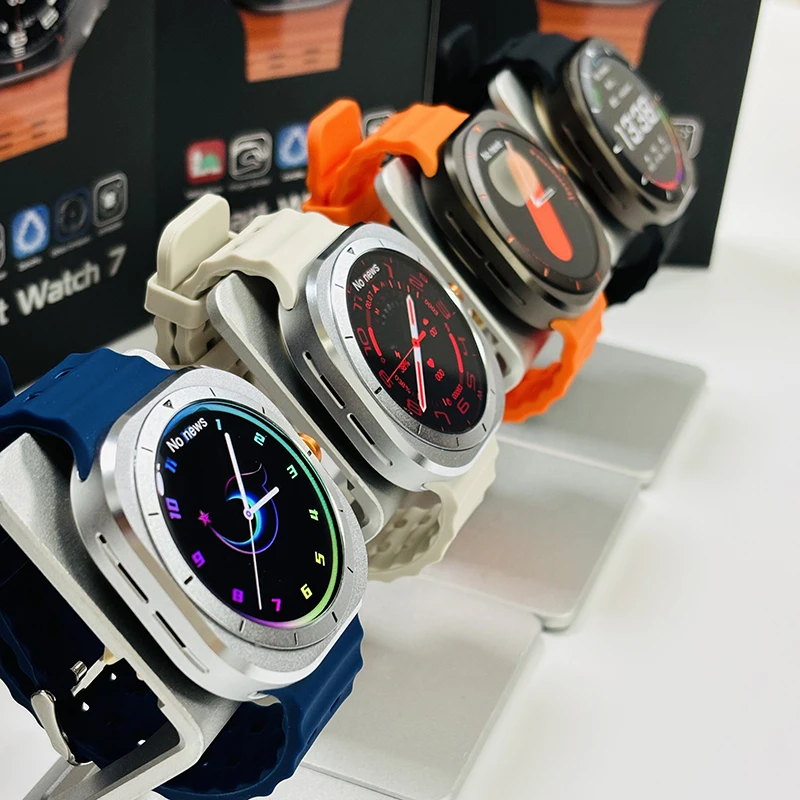 Pre spoločnosť Samsung Galaxy Watch 7 Ultra GPS NFC Compass Smart Watch Outdoor Sports Man Amoled BT Call IP68 Galaxy 6 Modernizované smartwatch