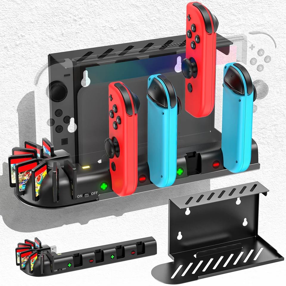 Pre spínač nabíjacej stanice kompatibilnej s Nintendo Switch a OLED Model Switch Switch Switch Ovládač Stena Stop