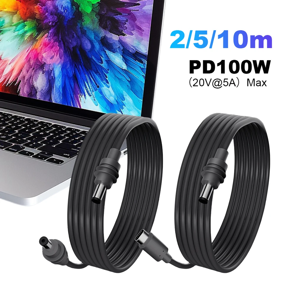 Pre Starlink Mini Gen 3 USB C až DC/DC až DC Rýchle nabíjací kábel 100 W napájací kábel Adaptér nepremokavá vonkajšia voda