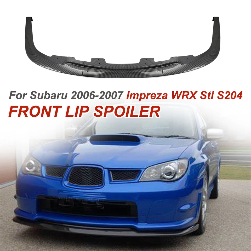 Pre Subaru 2006-2007 Impreza WRX STI S204 Predný nárazník Lappet Lap Lop Lip Spoiler Exterior Modifikácia