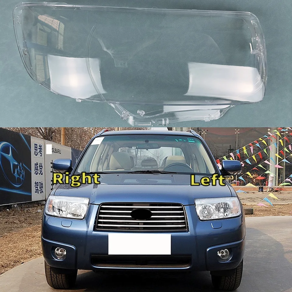 Pre Subaru Forester 2006 2007 Cover svetlometom Trstrín svetlometový lampa Shell Lamp Shade Shade Lens Vymeňte originálnu lemovnú žiarovku