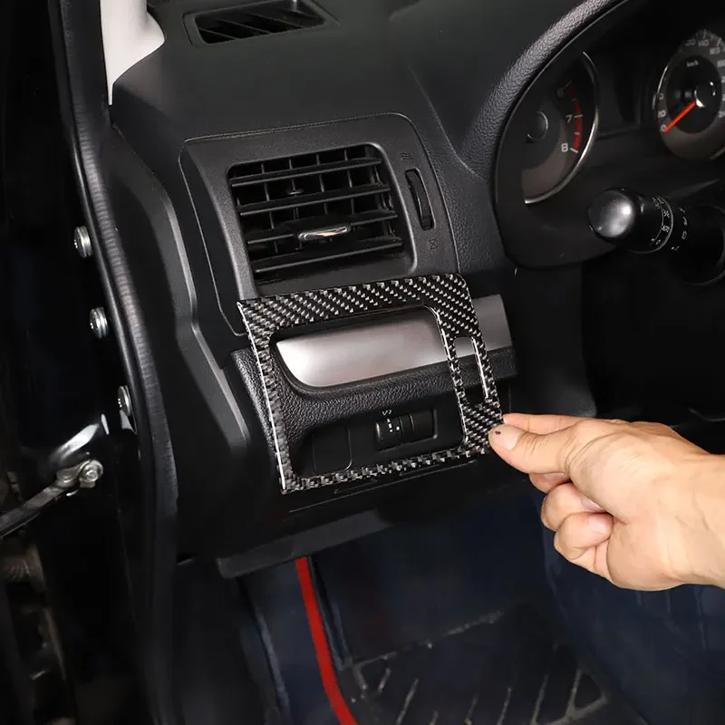 Pre Subaru Forester 2013-2018 Mäkké uhlíkové vlákno klimatizačný klimatizácia bočné vzduchové vetracie ráme