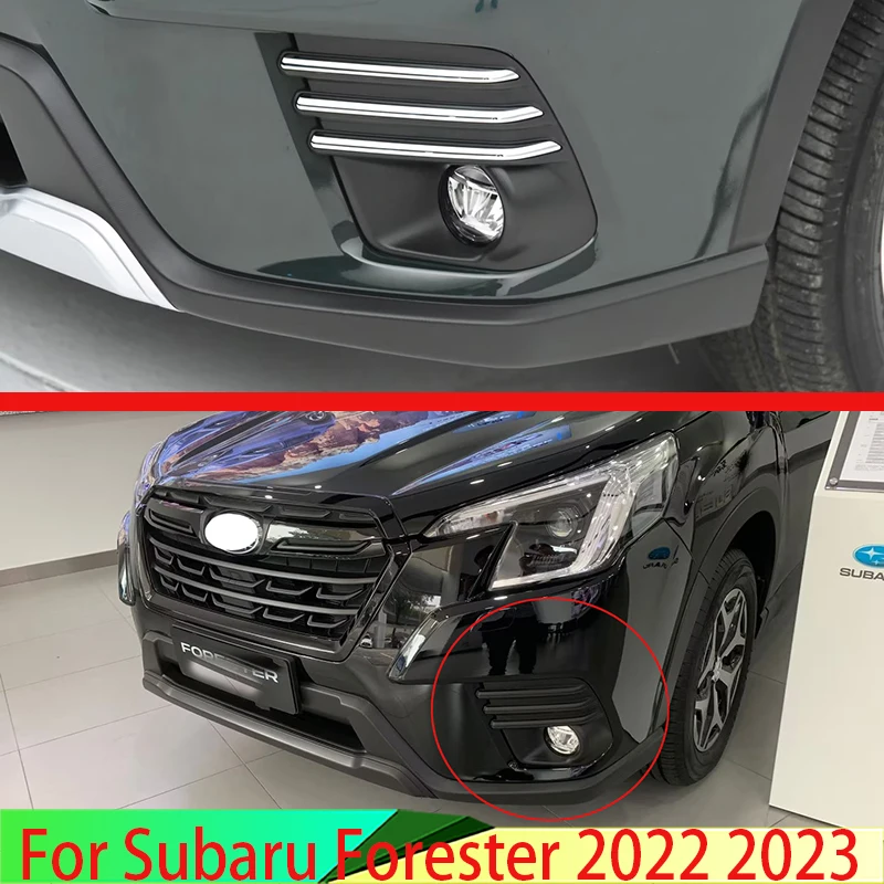 Pre Subaru Forester 2022 2023 Auto príslušenstva ABS Chrome Chrome FOG SVETOVÁ LAMP ORIS ZARIADENIE ZARIADENIE ZARIADENIA ZARIADENIA ZARIADENIA