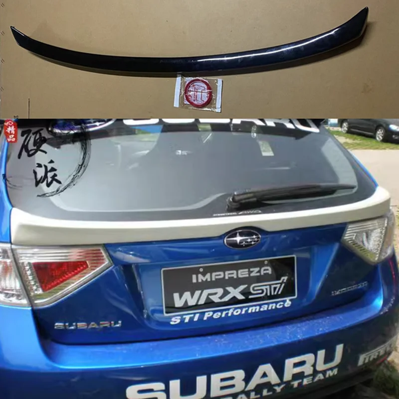 Pre Subaru Impreza 10 Generácia Hatchback 2007-2014 Vysoko kvalitné FRP/uhlíkové vlákno krídla Zadné príslušenstvo stredného chvosta