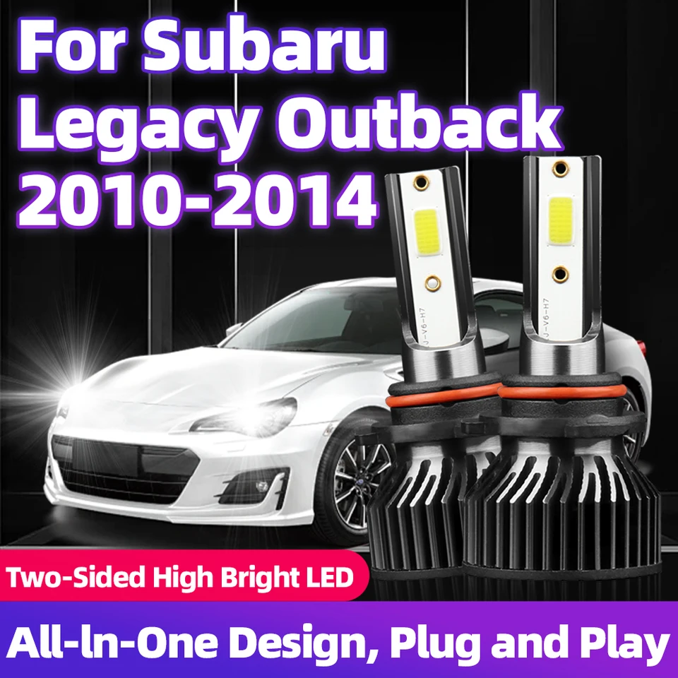Pre Subaru Legacy Outback 2010 2011 2012 2013 2014 LED svetlomety žiarovky automobilového turbo High Low Load Bright 12V 6000K s ventilátorom
