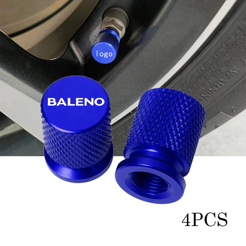 Pre Suzuki Baleno 2023 DECON DECONT Automatické príslušenstvo automobilové pneumatiky Ventil CAPS CAPS TIRE STEM CAPSS KRIVIS AIRDUST WORPOUT 4KS