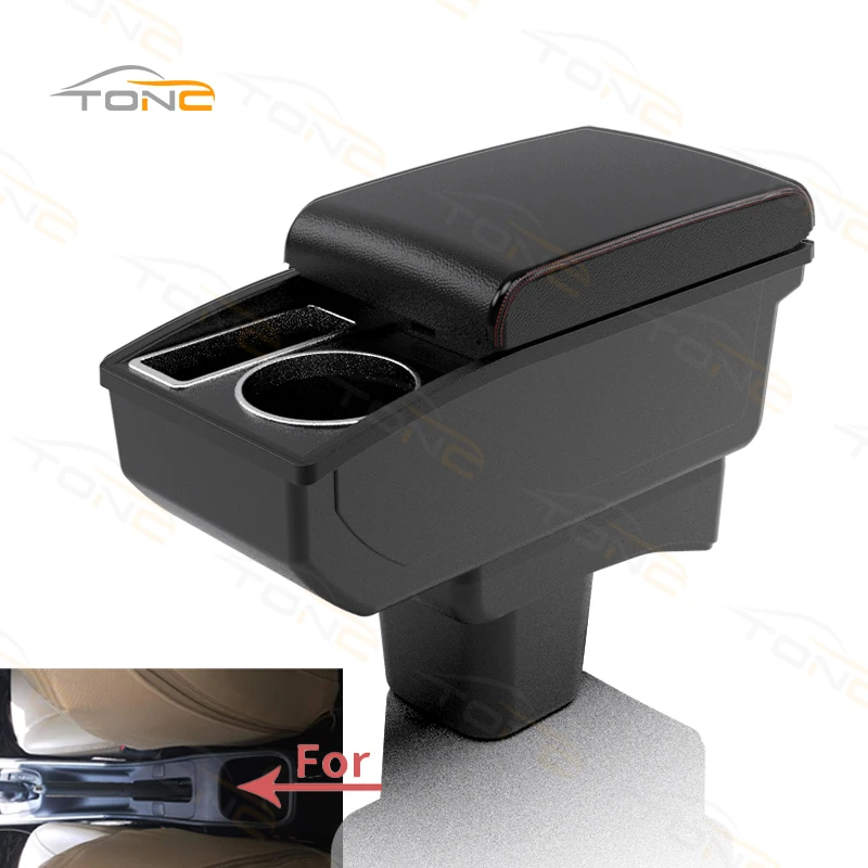 Pre Suzuki Baleno lakťová lakťová skrinka Storage Console Storage Box s držiak na poháriky vodovodného držiaka Interiérové ​​detaily Príslušenstvo