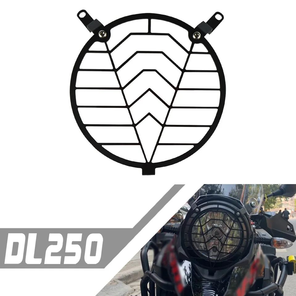 Pre Suzuki DL250 DL250 DL 250 VStorm250 Ochrana Ochrana svetlometového krytu Grill Grille Grille Svetlejový príslušenstvo Motobik