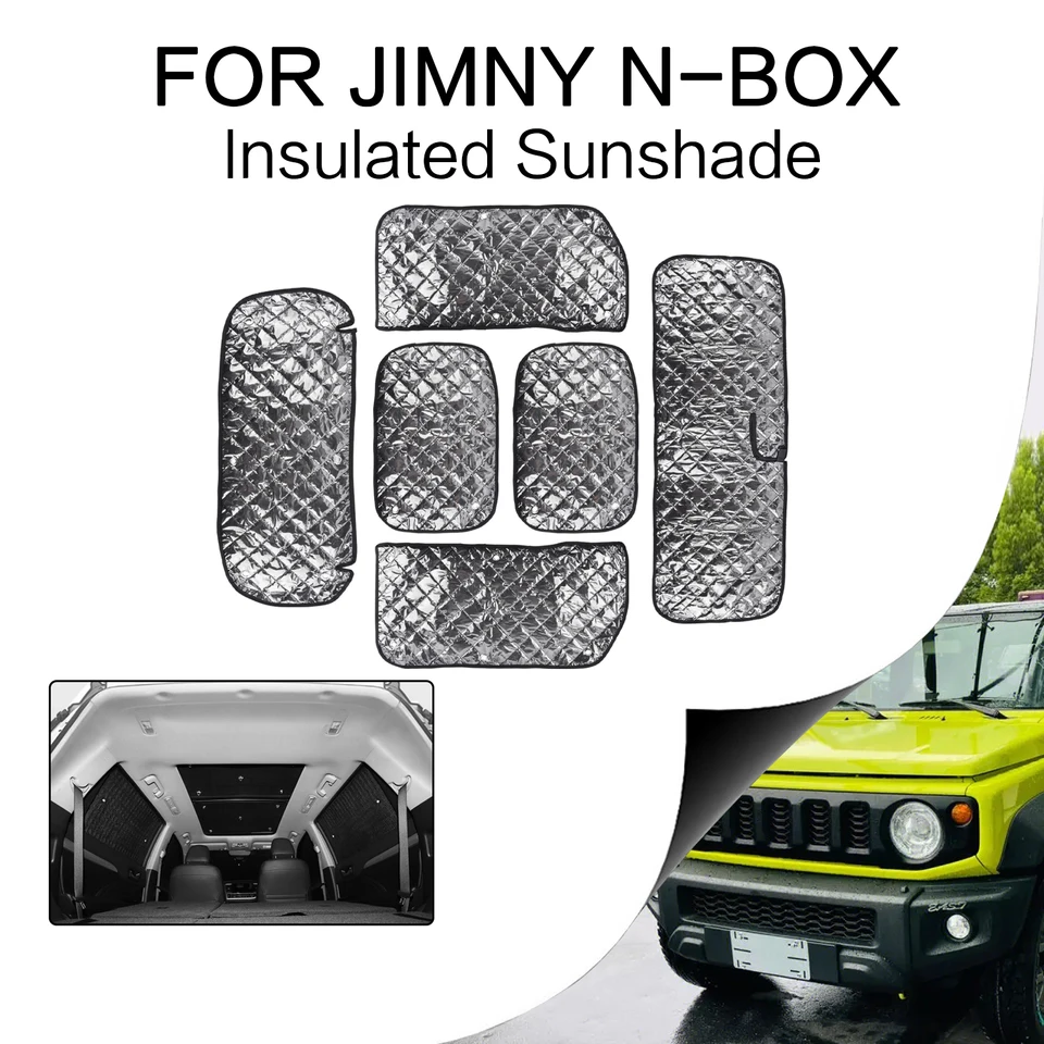 Pre Suzuki Jimny 2019-2023 JB64 JB74 JB64W JB74W Predné zadné zadné zadné čelné sklo Sunshade Cover Automatické interiérové ​​doplnky štýl