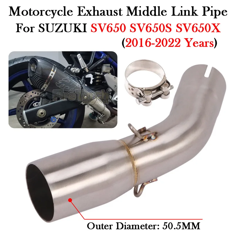 Pre Suzuki SV650 SV650S SV650X SV 650 650S 650X 2016 - 2021 2022 Modify Sump Escape Escape Moto Motor Tufller Middle Link Rúrky