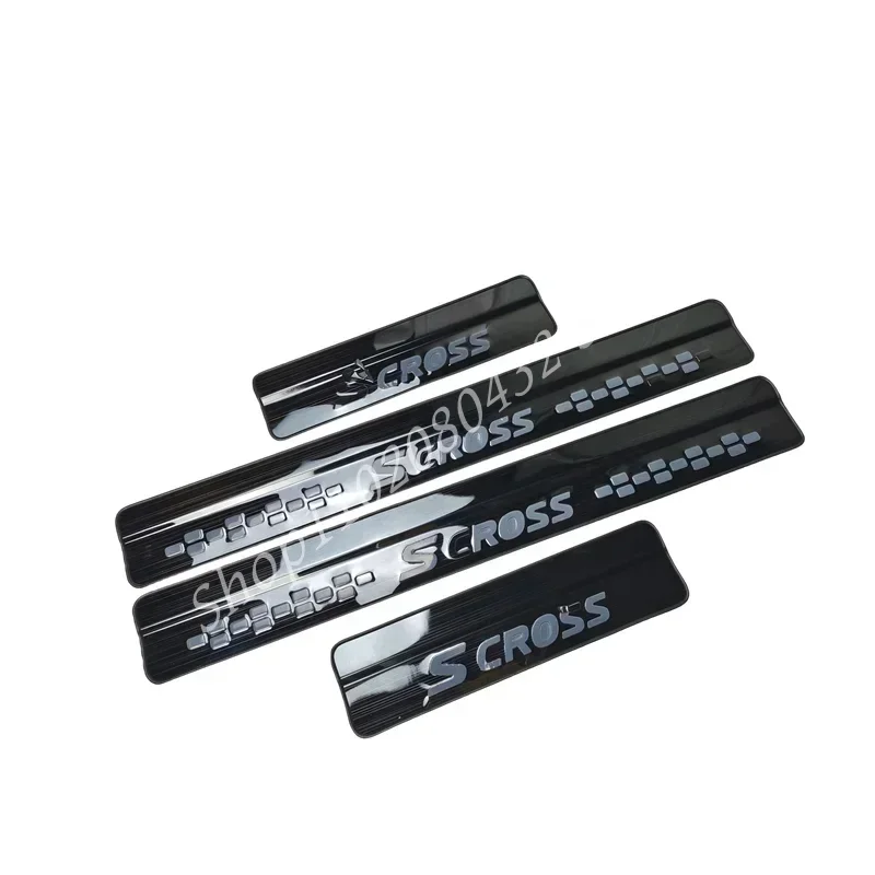 Pre Suzuki SX4 S-Cross Scross Accessories 2014-2018 2019 2020 Nerezové chrómové dvere auto Sills Kick Plate Guard Chrániče pedálov