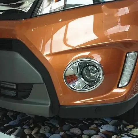 Pre Suzuki Vitara 2016-2018 tela auta predná hmlová hmlová lampa detektor rámu Sticling Styling ABS Chrome Trim Tress diely 2ks