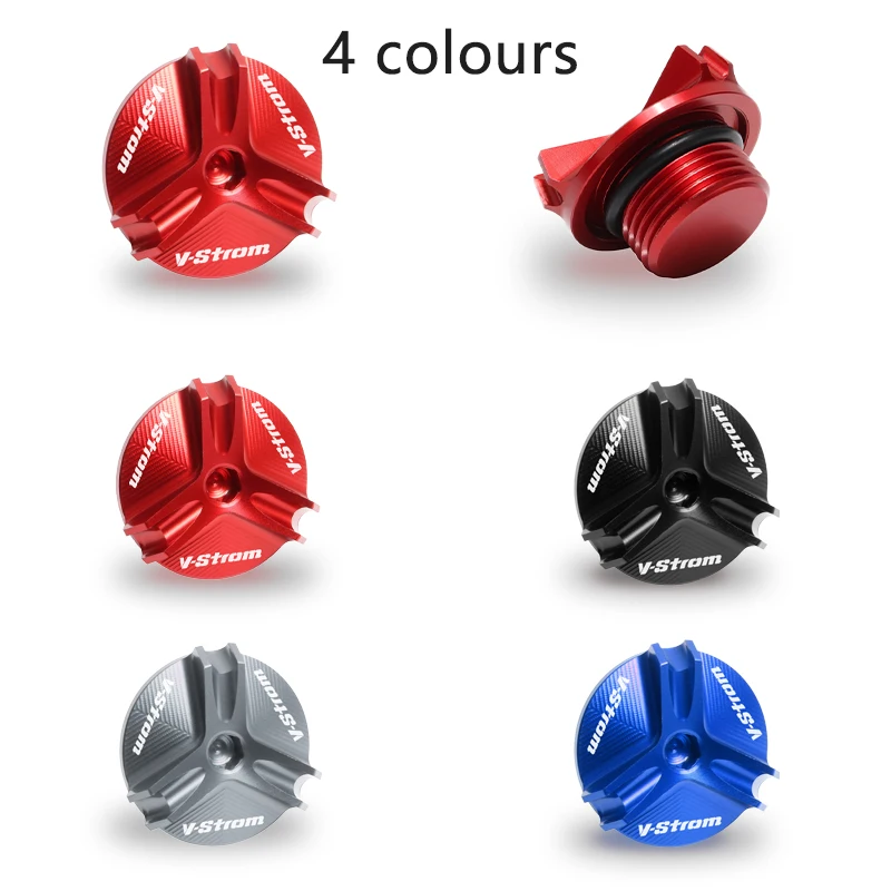 Pre Suzuki VSTROM 650 1000 1050 1050xt Motorcycle Motor Filler Cap Cover Cover Cover Hliník zliatiny Oil Tank Cap