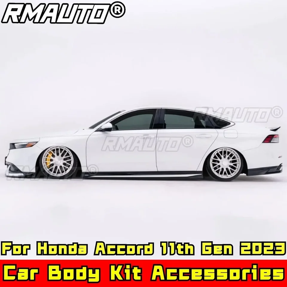 Pre súpravy Body Kit Sit Side Sury Spoiler Leskry Black Yofer Style Splitter pre Honda Accord 11. Gen 2023 Auto príslušenstva