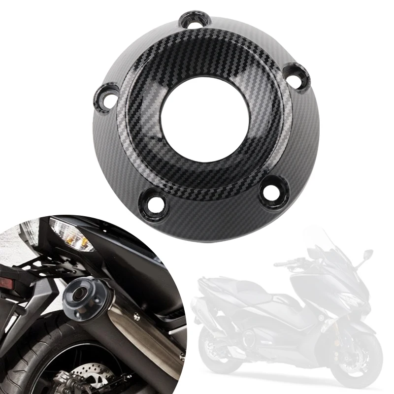 Pre T-Max 530 TMAX530 2012-2016 Kryt tlmiča Motocykel Imitácia Imitácia uhlíkových vlákien Výfukový potrubný chránič zadného krytu