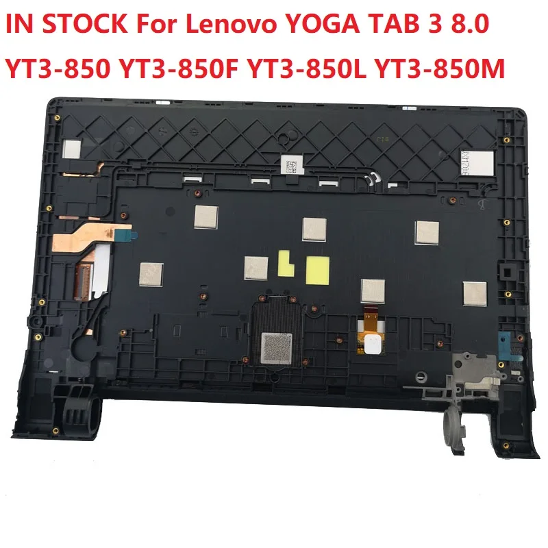 Pre tabuľku Lenovo Yoga 3 8.0 YT3-850 YT3-850F YT3-850L YT3-850M LCD obrazovky a dotyk zostavy DISPITS DIGITIZER s rámom