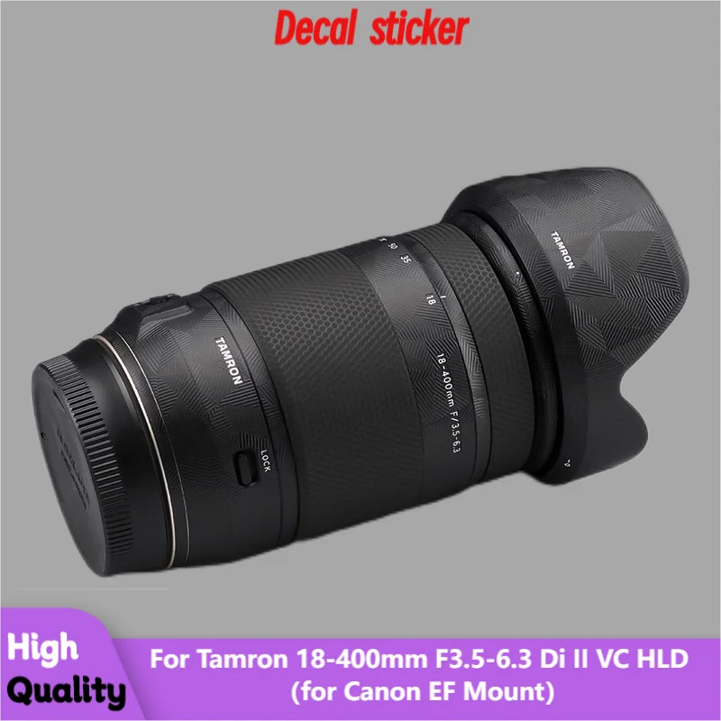 Pre Tamron 18-400 mm F3.5-6.3 DI II VC HLD pre Canon EF Mount Sticker Ochranné ochranné nálepky Film Coat 18-400 B028