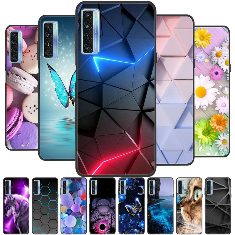 Pre TCL 20 5G / 20S / 20L Plus Plus telefóny Soft Cover TPU pre TCL 20L Plus roztomilý módny karikatúra maľovaná taška na plášťa pre TCL 20 5G