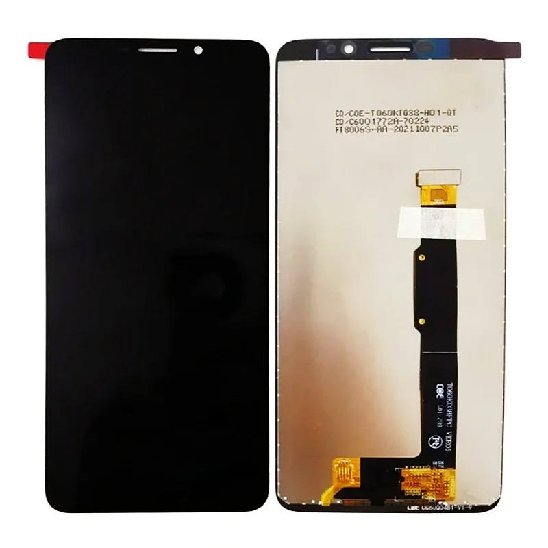 Pre TCL A3X LCD A600DL DISPLET DISPLET DIGITIZERIZÁCIE Zostava výmeny pre TCL A3X LCD