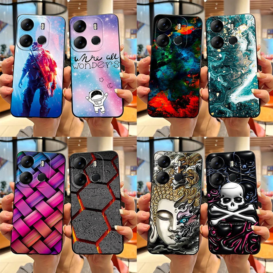 Pre Tecno Pop 7 Pro Pop7 Case Soft Silikone Luxury Marble Coque Funda pre Tecno Spark Go 2023 Pop7pro BF6 BF7 BF7H Cover Capas