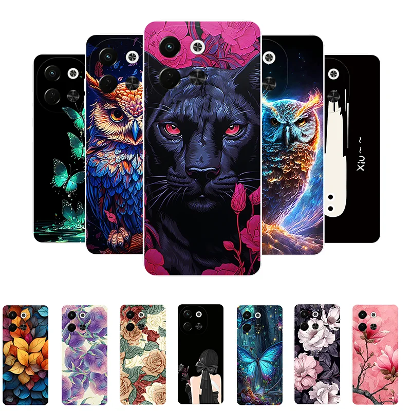 Pre Tecno Spark 30 5G puzdro KL8 Animal Soft Silikone TPU Protective puzdro pre Tecno Spark 30 5G zadný kryt Spark30 5G telefónne puzdro