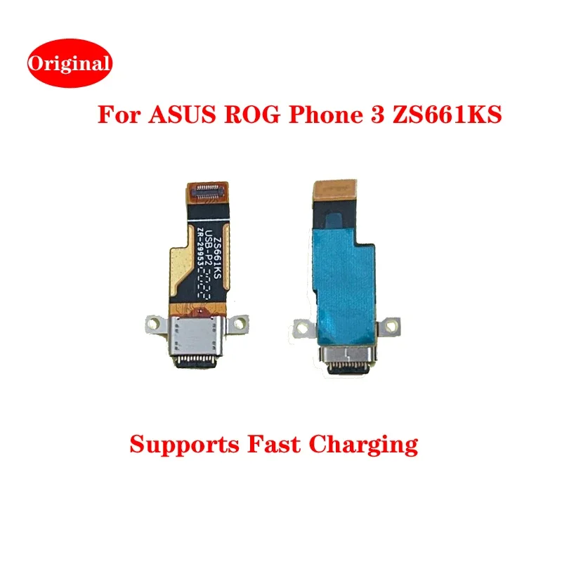Pre telefón ASUS ROG 3 ZS661KS 5G USB nabíjanie Dock Port Board Konektor konektor konektora Flex káblových dielov Opravy káblových dielov