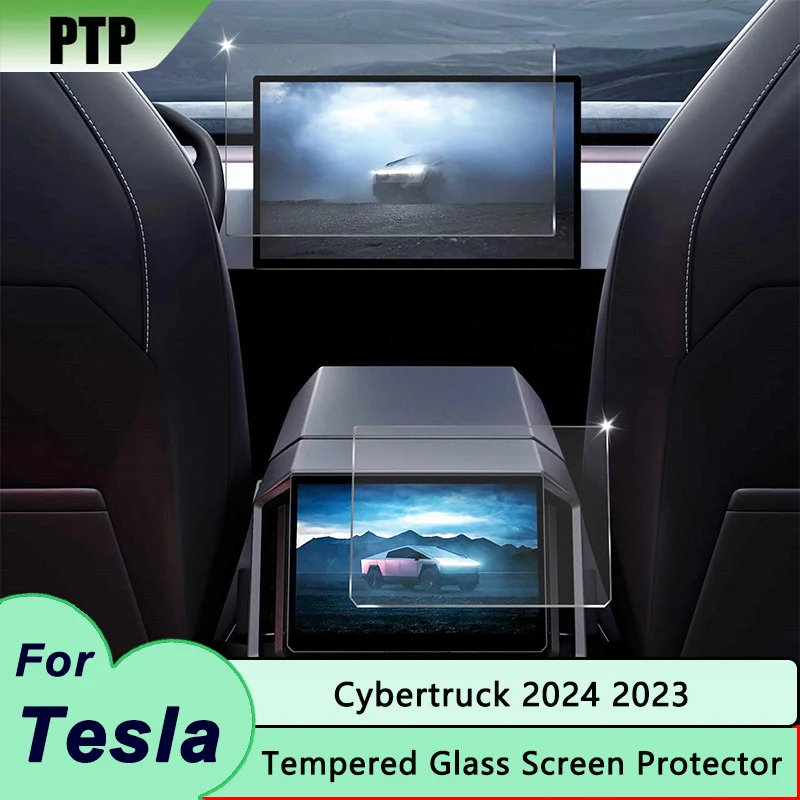 Pre Tesla Cybertruck 2024 2023 Temperované sklo Screen Scretor Chráni HD Center Screen Screen navigácia ochrana Cybertruck Car Accessory