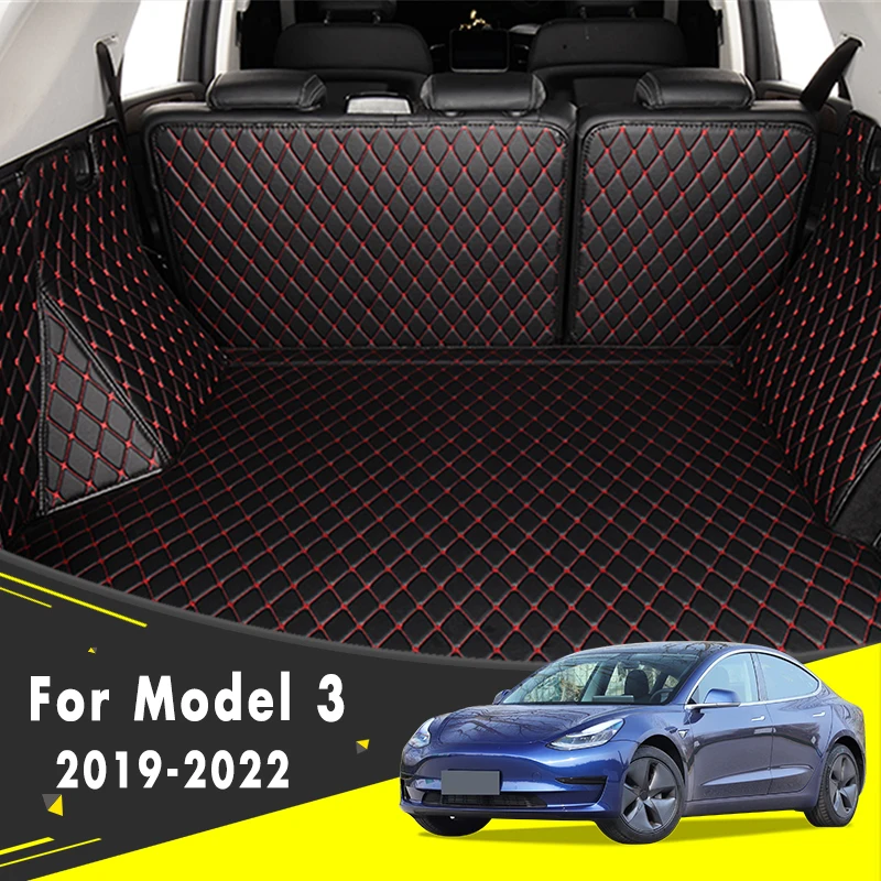 Pre Tesla Model 3 2022 2021 2020 2019 Model3 Model3 CARGO CARGO Zadná vložka TRUNT TRUNK MATS KARPETS Automatické príslušenstvo KRAJOVÝ KREČ