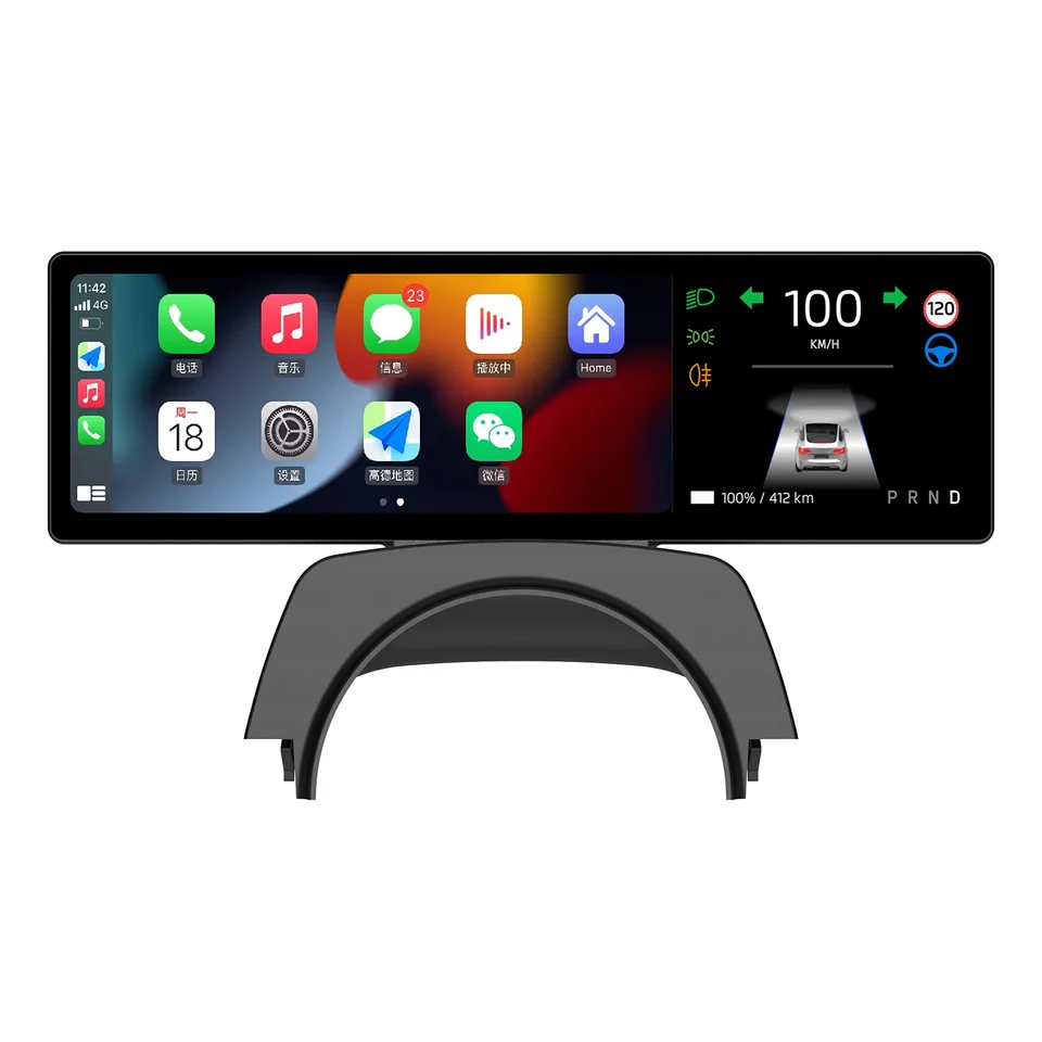 Pre Tesla Model 3 Highland 8.8inch Digital Screen Dashboard Linux OS Systém podporuje bezdrôtové CarPlay Wireless Android Auto