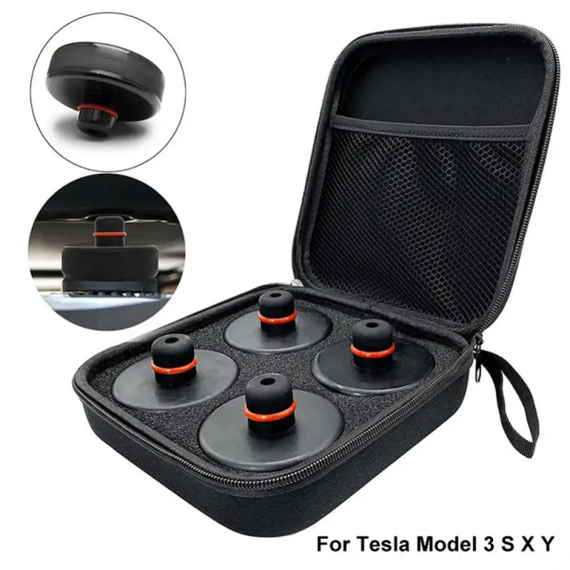Pre Tesla Model 3 Model Y Model S xcar Gu Guma Lifting Jack Adapter Adapter Nástroj Storage Puzdro Storage Puzdro Vhodné príslušenstvo automobilov