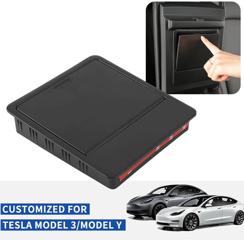 Pre Tesla Model 3 Model Y Model Y lakťová lakťovacia lakťová lakťová lakťová lakťová skrinka Centrum organizátor Konzola Organizátor skrytý úložný box príslušenstvo pre auto Tesla