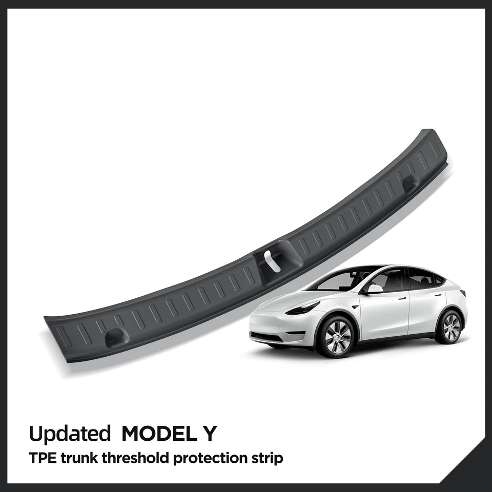 Pre Tesla Model Y 2024 Zadný kmeň dverí SILL SURACH SURE VNÚTORNÝ ZADNÝ ZÍSKATEĽNÝ KRAJOVÝ KRYT TRESKO ZADNUTIE KRYT PRÍSLUŠENSTVO CAR