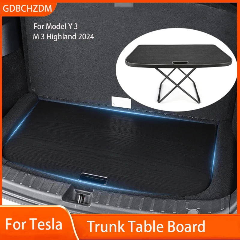 Pre Tesla Model Y Model 3+ Highland 2024 Table Desk Cestovný skladací stolík Truck stolové dosky Cestovné doplnky Trunk Accessories