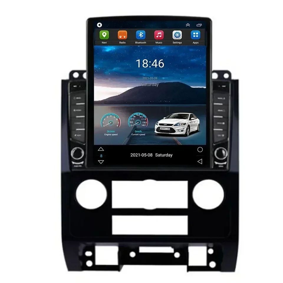Pre Tesla Style 2 Din Android 13 Car Auto pre Ford Escape 2007 až 2012 multimediálny videozáznam GPS stereofónny carplay DSP RDS fotoaparát DSP RDS