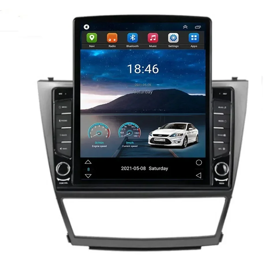 Pre Tesla Style 2Din Android 13 Car Radio pre Toyota Camry 40 2007-2011 multimediálny videozáznam GPS Stereo Carplay DSP Camera DSP
