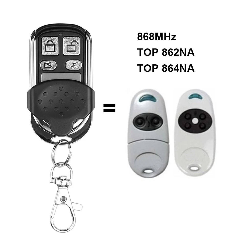 Pre top 862Na 864na 868MHz Garážové dvere diaľkového ovládača duplikátora kompatibilného s hornými 862Na 864na 868,35 MHz