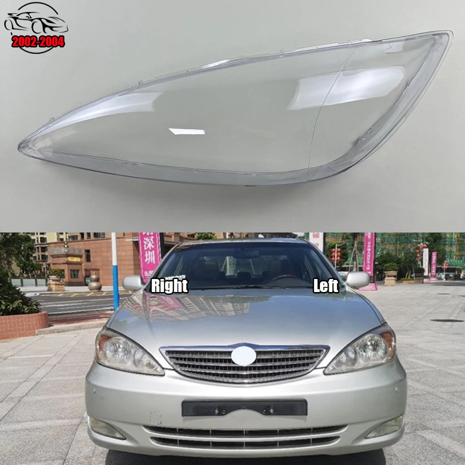 Pre Toyota Camry 2002 2003 2004 2004 TEPLEMPLE SHELL SHELLE SHELLE SHELL SHELL SHELL TRESTRUJÚCE LAMP THODE THODE PLYXIGLES PLEXIGLES NABOLA PRÍRODNÁ LAMPHADE