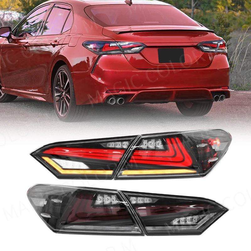Pre Toyota Camry 2018 2019 2020 2021 2022 zadné svetlá Zadná výstražná brzda Stop Fog Lights Turn Signal Automatické auto