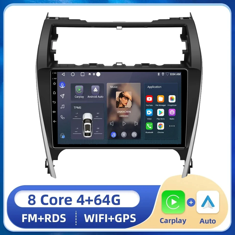 Pre Toyota Camry 7 xv 50 55 2012 2013 2014 Android 14.0 Automobilie Multimedia Video Player Navigation GPS DSP RDS č. 2DIN DVD