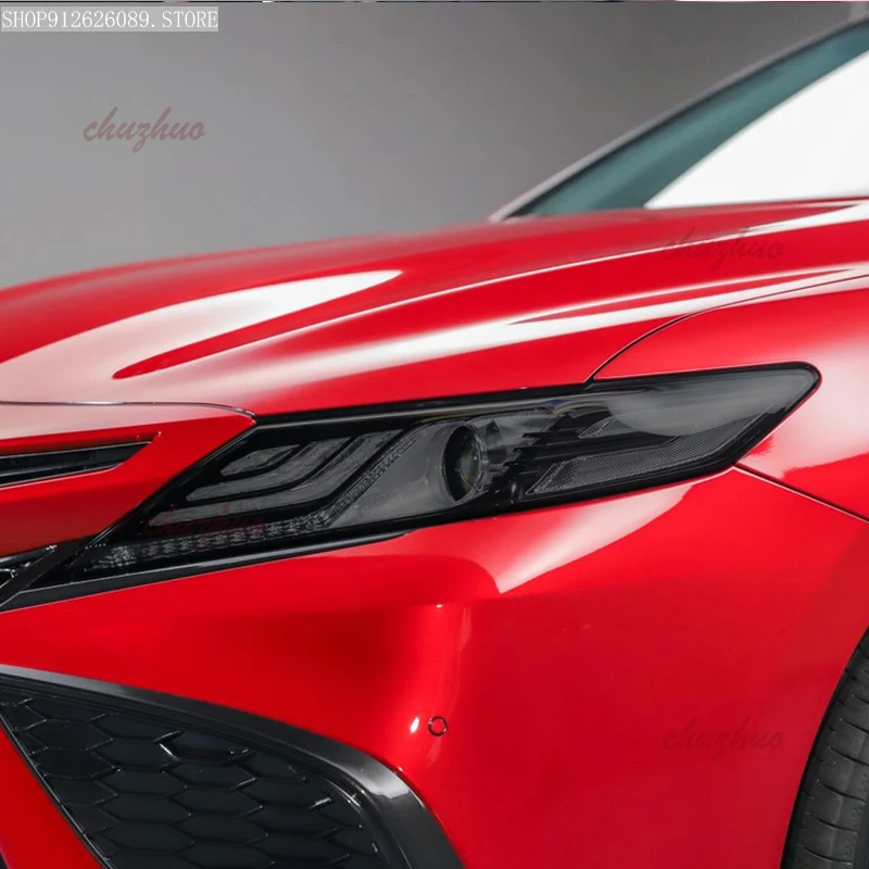 Pre Toyota Camry XV70 2018 2019 2020 2021 2022 Ochranná fólia svetlometu Dym Smoke Black Tint Wrap Vinyl Transparent TPU nálepka TPU
